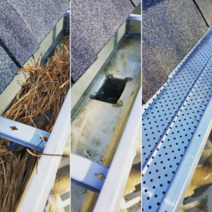 clean gutters and install guards alabama auburn opelika