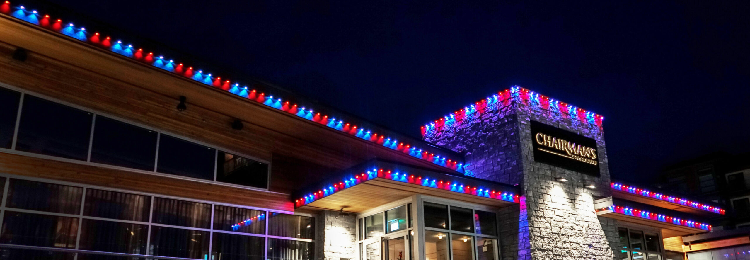 commercial permanent Christmas light installation holiday