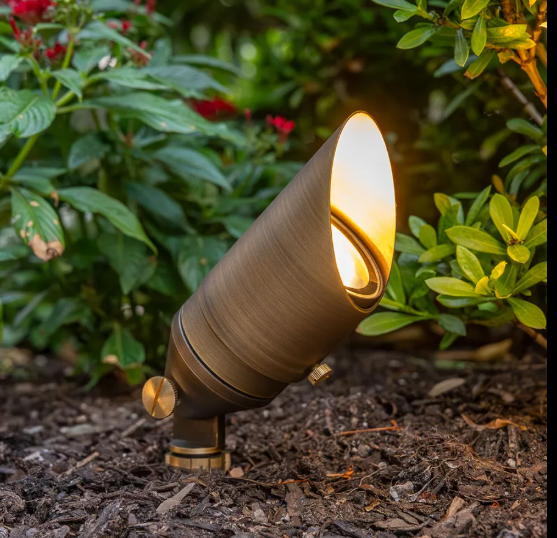 brass spotlight uplight